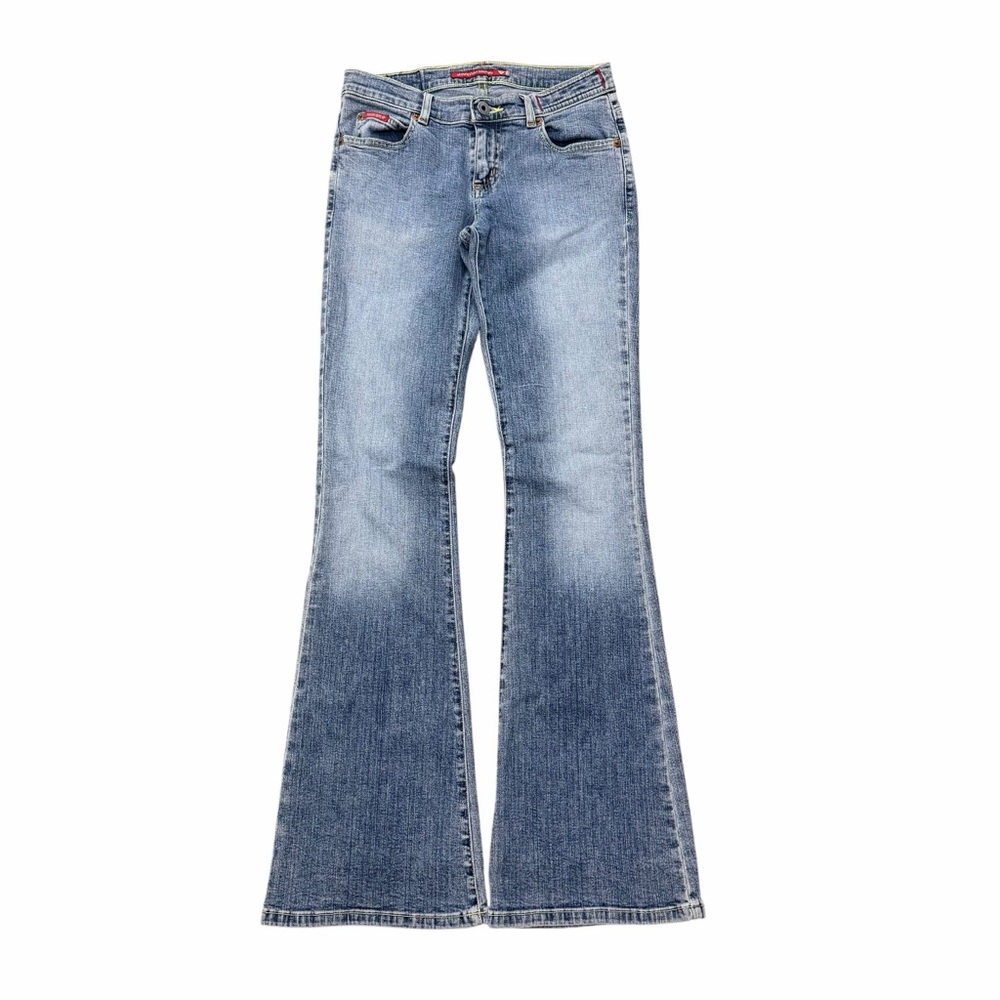 Guess Y2K Low Rise Flare Jeans Stretch Denim Size 24